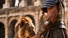 A historical story about the fight between lion and man