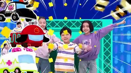 -4K- Let’s go- Super Brave Cars- Dance Along Kids Nursery Rhymes Pinkfong Songs