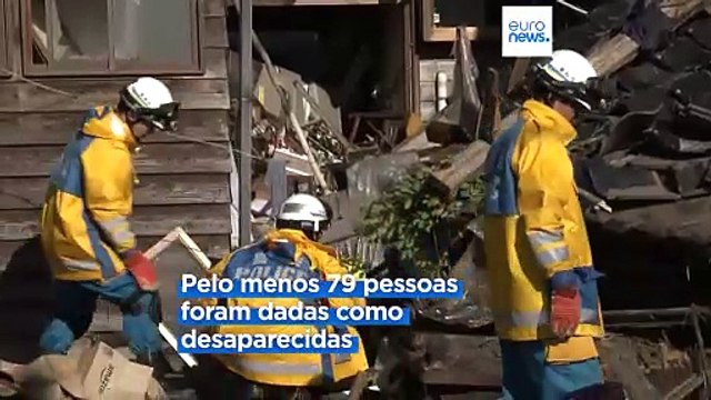 Aumenta balanço mortal do terramoto no Japão