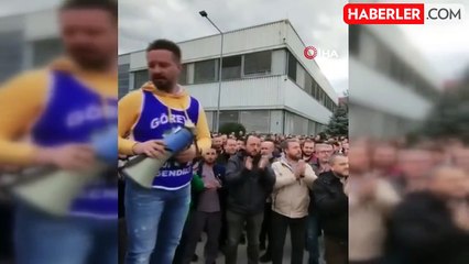 Bursa'da binlerce işçi eylemde