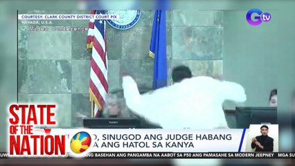 Akusado, sinugod ang judge habang binababa ang hatol sa kanya | SONA