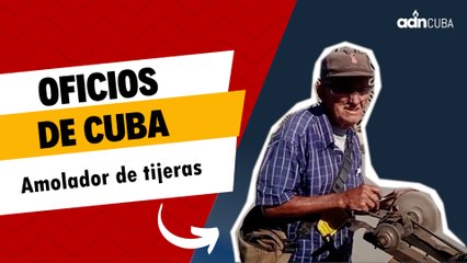 Amolador de tijeras. Oficios de Cuba