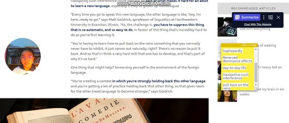 Bilingualism (Neuroscience) | Day 3: Part 4 | Newsreading