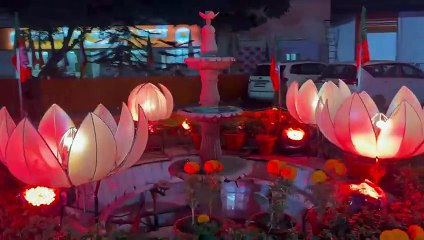 अभी-अभी सामने आया भाजपा कार्यालय का मनमोहक दृश्य