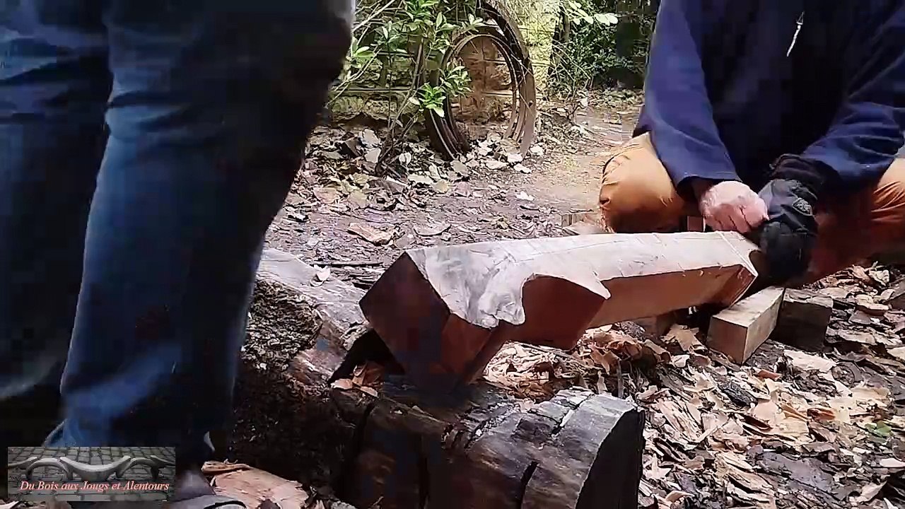 Taille d'une reproduction d'un joug datant de l'âge de fer