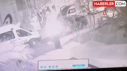 Kadıköy'de öğrenci taşıyan okul servisinin kaçırılma anı kamerada