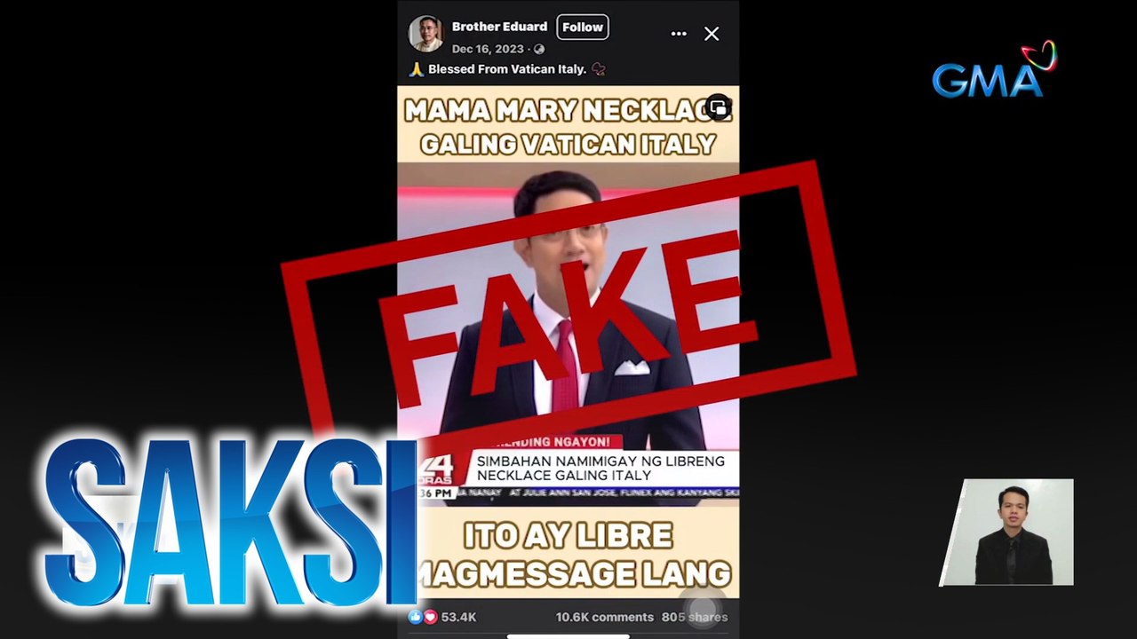 Boses nina Ivan Mayrina at Susan Enriquez, pineke sa video tungkol sa pamimigay ng kuwintas mula Italy | Saksi