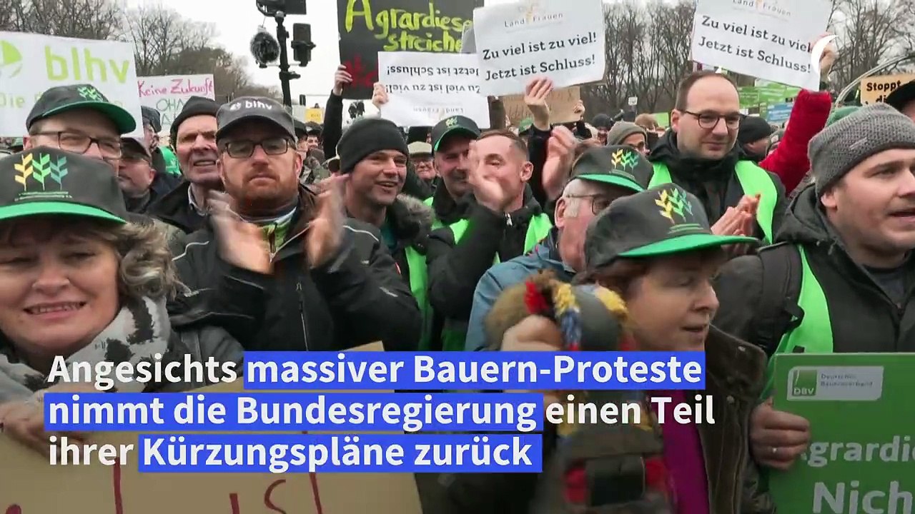 Ampel nimmt Kürzungen für Landwirte teilweise zurück