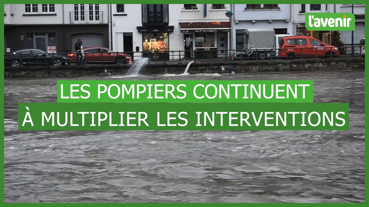 Les pompiers continuent à multiplier les interventions à Bouillon