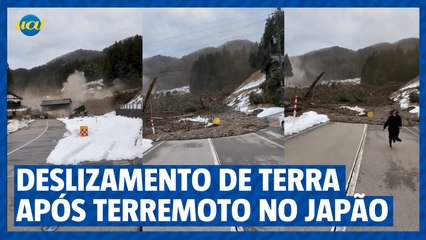 Vídeo: Enorme deslizamento de terra após terremoto em Wajima, no Japão