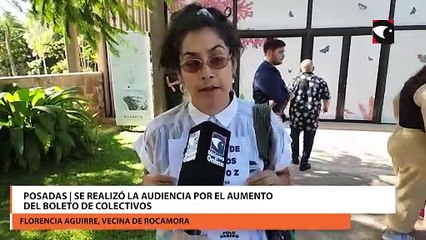 La audiencia por el aumento del boleto de colectivos en Posadas contó con la participación de varios oradores