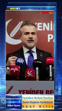 Yeniden Refah Partisi Genel Başkan Yardımcısı MYK toplantısı sonrası basın açıklamasında bulundu