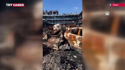 İsrail saldırılarının ardından Al Nahyan okulundaki yıkım görüntülendi