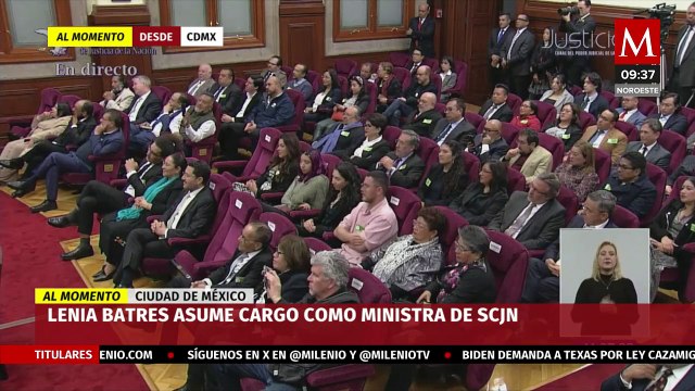 Lenia Batres asume su cargo como ministra de la SCJN