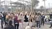 Farmers demonstrated by gheraoing Kerwa Jat GSS