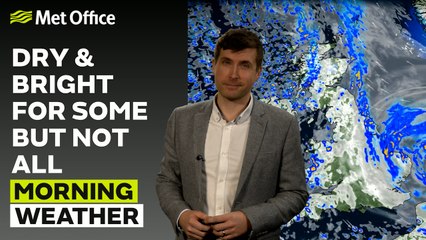 Met Office Morning Weather Forecast 05/01/2024  – Wet in the east, showers in the west