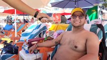 Miles de vacacionistas disfrutan de Puerto Vallarta a pesar de que playas tienen banderas rojas