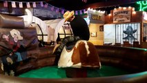 Mechanical bull challenge at Wolverhampton BBQ and entertainment spot Rodeos