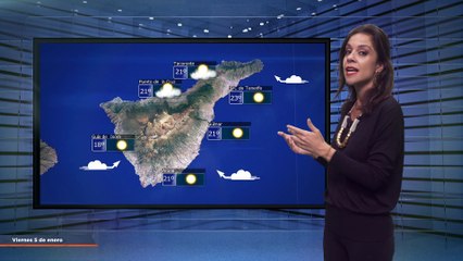 La previsión del tiempo en Canarias para el 5 de enero de 2024, en Atlántico Televisión.