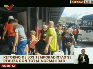 Caracas | Temporadistas retornan a sus hogares con total normalidad