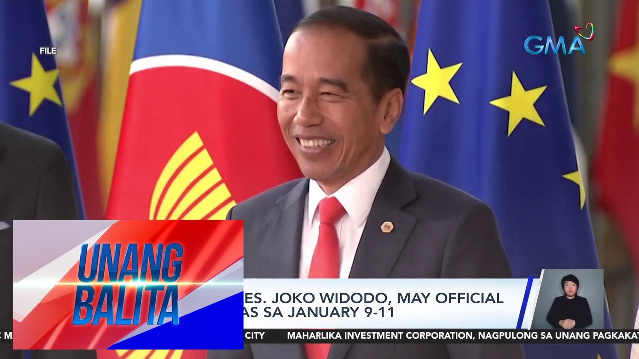 Indonesian Pres. Joko Widodo, may official visit sa Pilipinas sa January 9-11 | UB