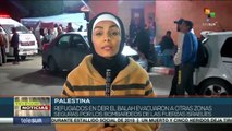 Palestina: Refugiados en Deir al Balah se desplazan de las 