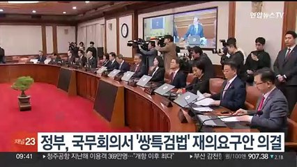 정부, 국무회의서 '쌍특검법' 재의요구안 의결