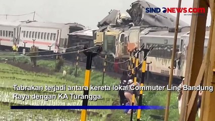 Sembilan Perjalanan KA Batal Pagi Akibat Tabrakan Kereta Bandung Raya dengan KA Turangga