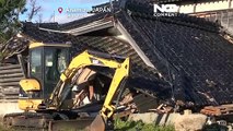 تصاویری از زلزله ویرانگر در ژاپن و تخریب وسیع خانه‌ها