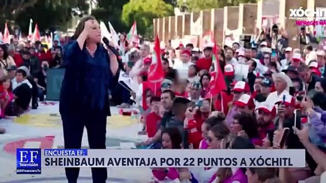 Claudia Sheinbaum queda por encima de Xóchitl Gálvez en la encuesta del Financiero