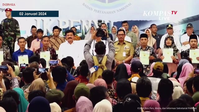[FULL] Pidato Jokowi Serahkan Sertifikat Tanah ke Warga Jawa Tengah di Cilacap