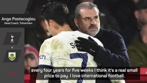 Postecoglou fully respectful of Spurs losing stars to international tournaments