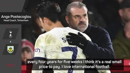 Postecoglou fully respectful of Spurs losing stars to international tournaments
