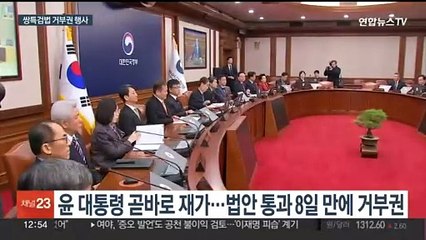 윤 대통령, 쌍특검법 거부권 행사…"총선용 여론조작 목적"