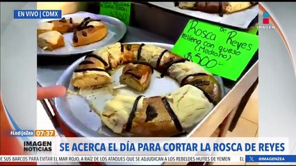 Download Video: Panadería de Zacatlán, en Coyoacán, CDMX, vende rosca de reyes rellena de queso