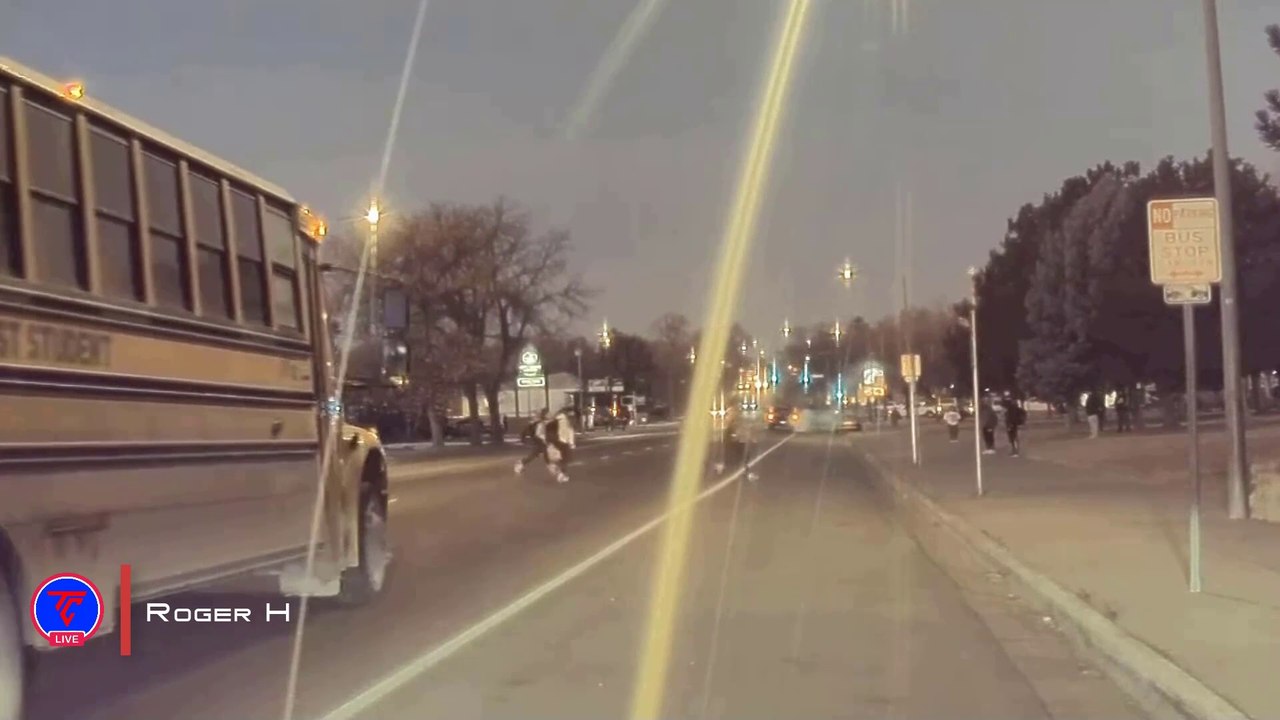 School Bus Nearly Hits Children Crossing The Road Caught on Tesla Camera | TeslaCam Live