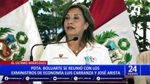 ¿Crisis en el Ministerio de Economía? Boluarte se reunió con exministros y Contreras descarta haber renunciado