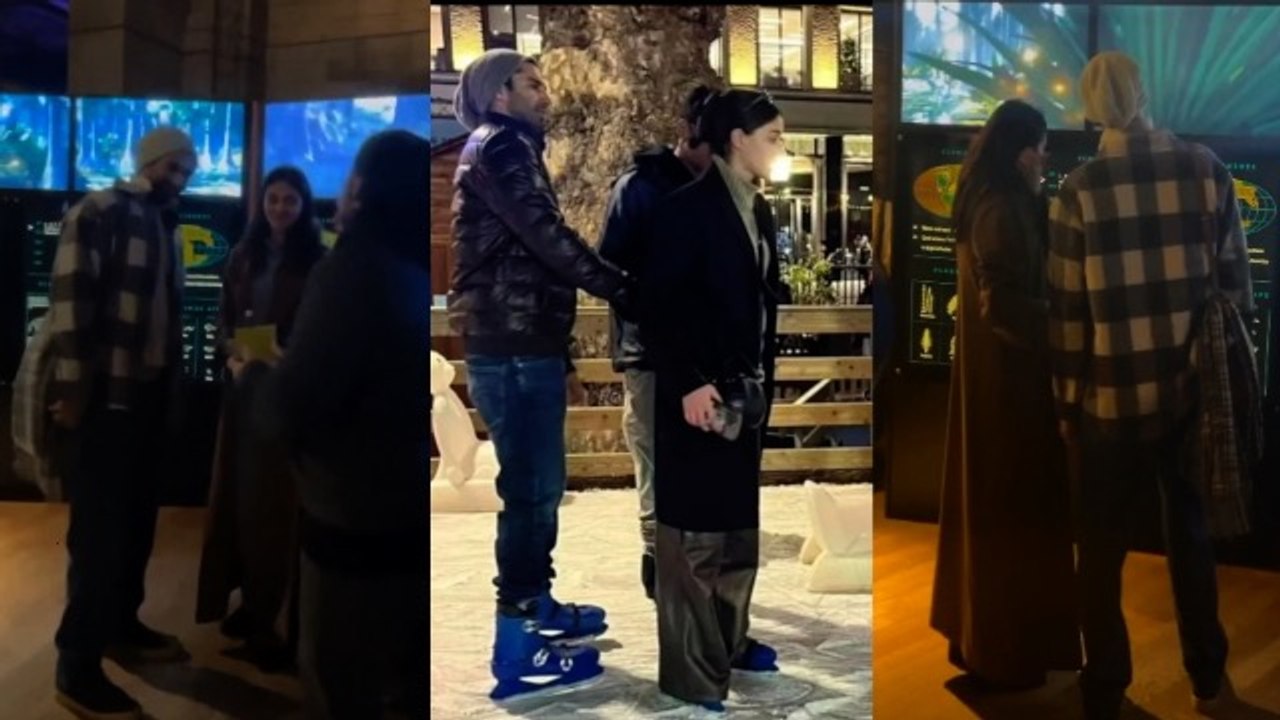 Ananya Panday Aditya Roy Kapoor London Vacation Ice Skating Romantic Photo Viral, Public Reaction