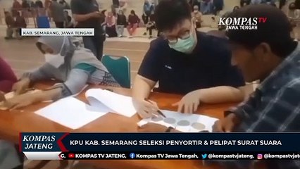 KPU Kab. Semarang Seleksi Penyortir dan Pelipat Surat Suara