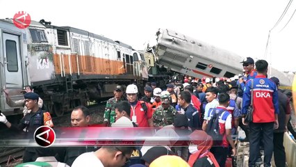 Tiga Korban Tewas Keceakaan Kereta di Cicalengka Sudah Dievakuasi