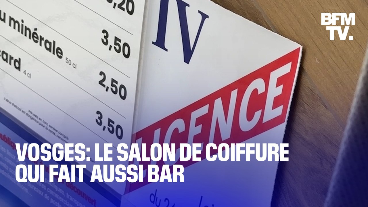 TANGUY DE BFM - Champagne et coiffure : j'ai testé le salon de coiffure "Licence IV