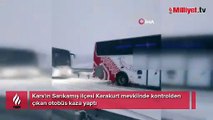 Kars'ta otobüs kazası! Ölü ve yaralılar var