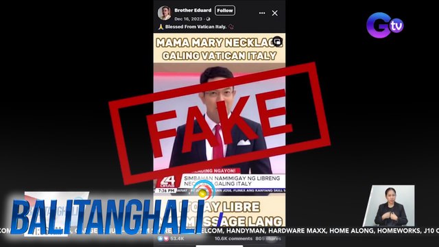 Boses nina Susan Enriquez at Ivan Mayrina, pineke sa video tungkol sa pamimigay raw ng kuwintas mula umano sa Italy | BT