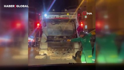 Gülümseten anlar: Temizlik işçisi horon çaldığı an kendini tutamadı: ''İşimi çok severek yapıyorum''