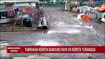 CCTV Rekam Tabrakan KA Turangga-Bandung Raya, Ada Bunyi Ledakan dan Kereta Berhenti Mendadak