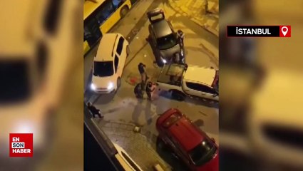 Ümraniye'de sokak ortasında iki grup arasında çıkan trafik kavgası