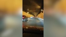 Pique entre un VTC y un Taxi en un túnel de Madrid: llegaron a las manos