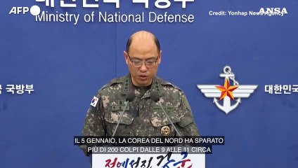 Corea del Nord spara colpi artiglieria, Seul: "Basta atti provocatori"