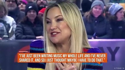 Kate Hudson has been writing music her 'whole life'