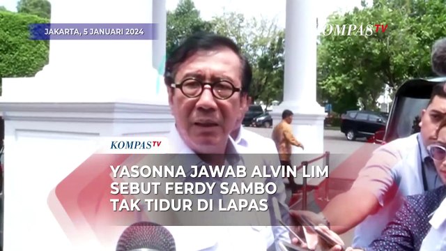 Yasonna Laoly Bantah Keras Pernyataan Alvin Lim Soal Sambo Tak Tidur di Lapas: Asal Ngomong Aja